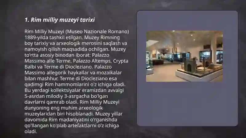 Rim Milliy Muzeyi (Museo Nazionale Romano) 3