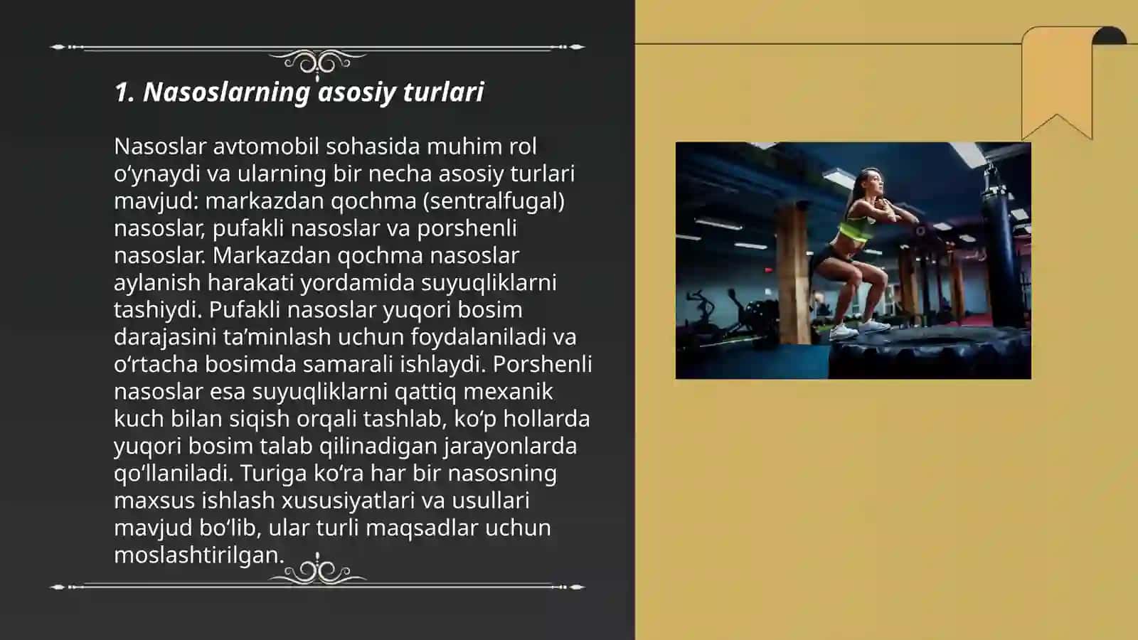 Nasos turlari bilan tanishish 3