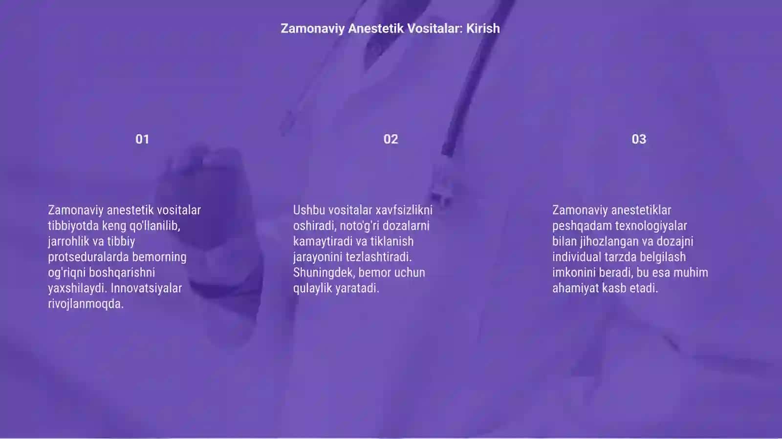 Zamonaviy Anestetik Vositalar 3
