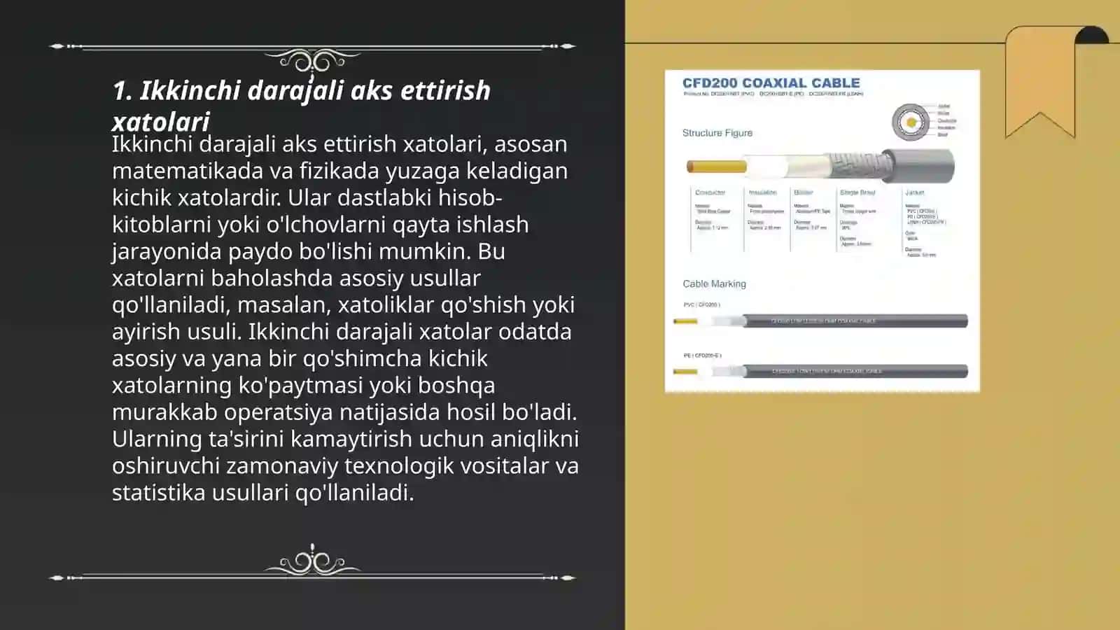 Ikkinchi darajali aks ettirish xatolari 3