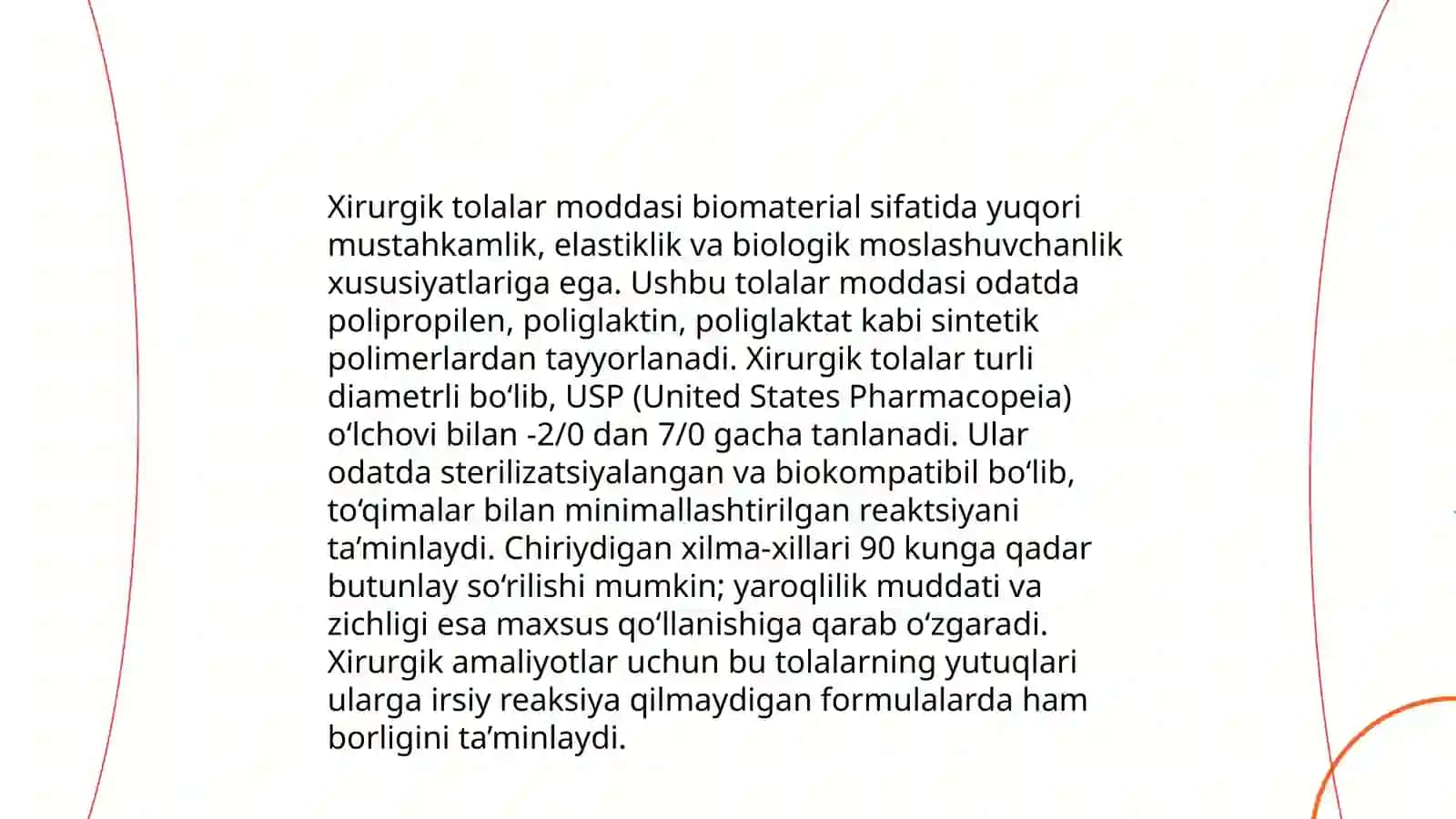 Xirurgik tolalar ishlab chiqarish 3