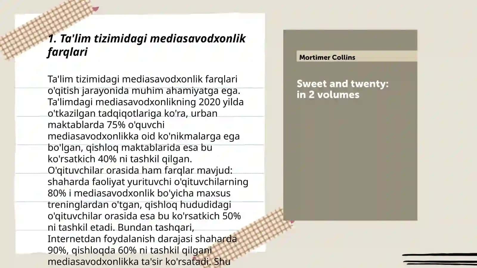 Ta'lim tizimidagi mediasavodxonlik farqlari 3