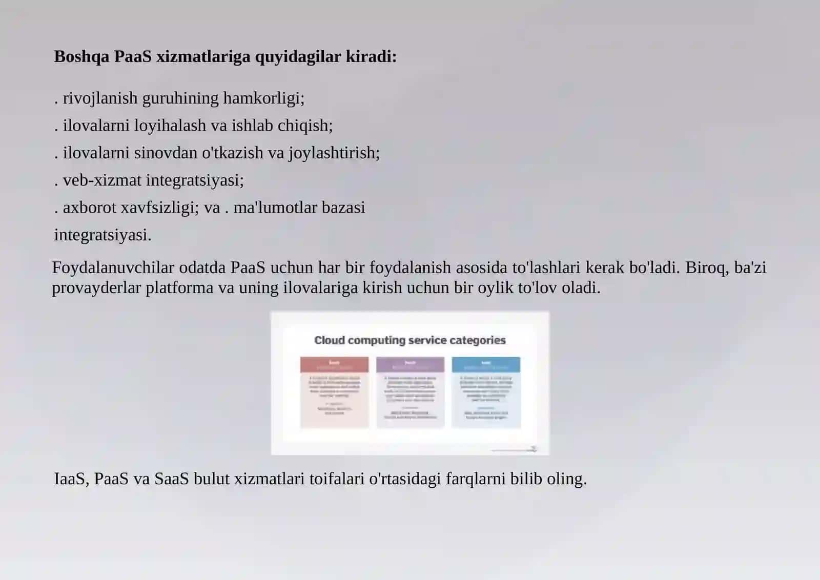 Plaformas aServic(PaaS) -hizmatsifatidaplatformadanfoydalanish 3
