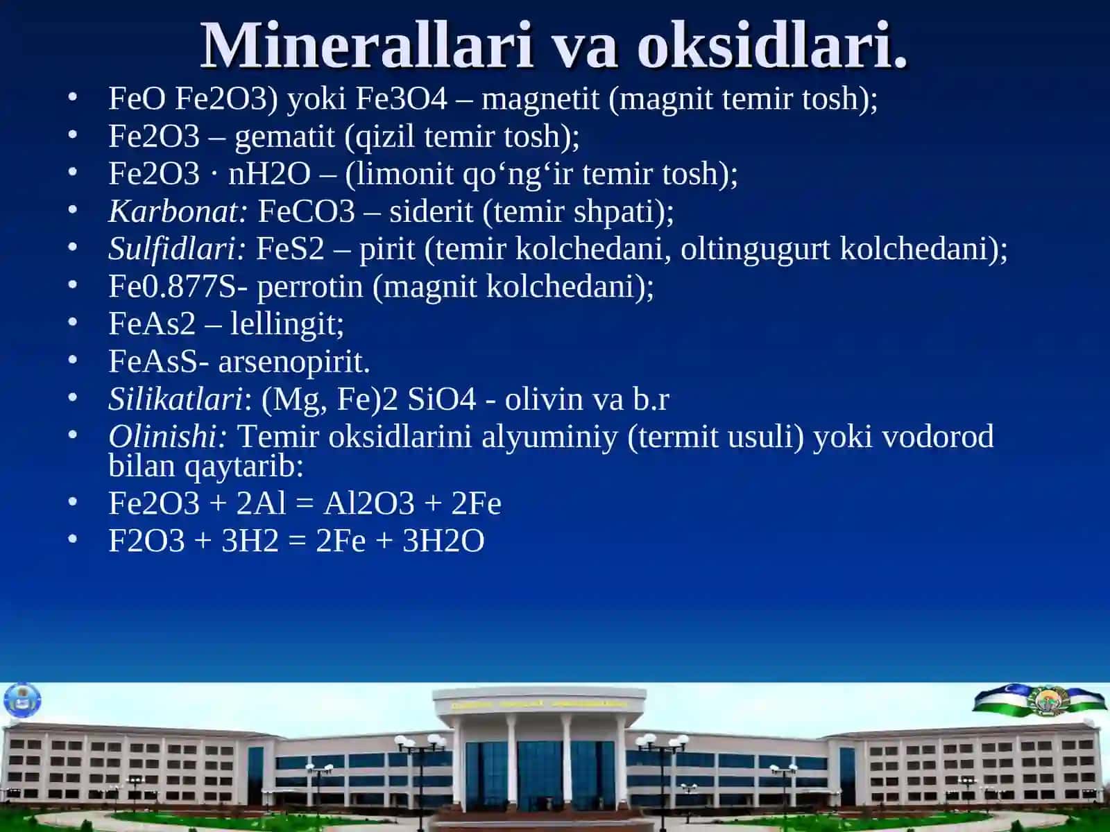 Temirning fizikaviy va kimyoviy xossalari 3