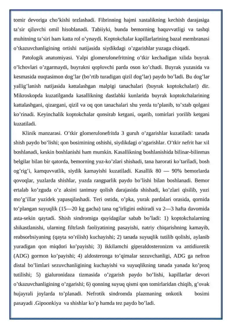 O’TKIR INFEKSION GLOMERULONEFRITLAR 3