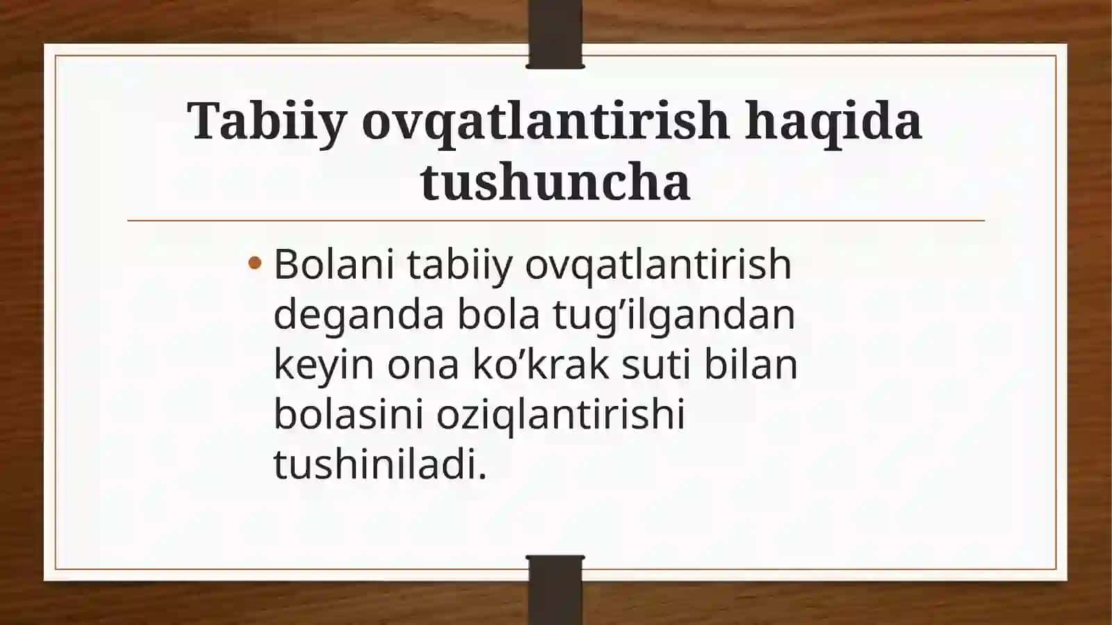 BOLALARNI TABIIY OZIQLANTIRISH 3