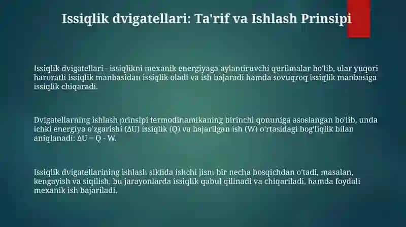 Issiqlik dvigatellari 3
