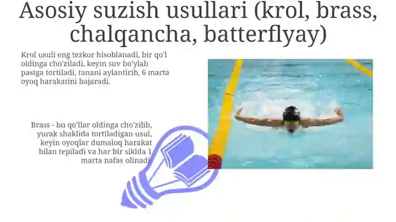 Suzish usullari texnikasini o'rgatish 3