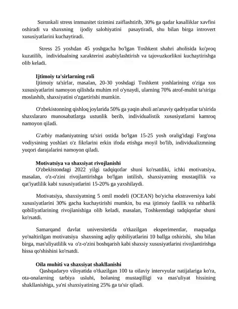 Assentuatsiya insonning o'ziga xos xususiyatlari 3