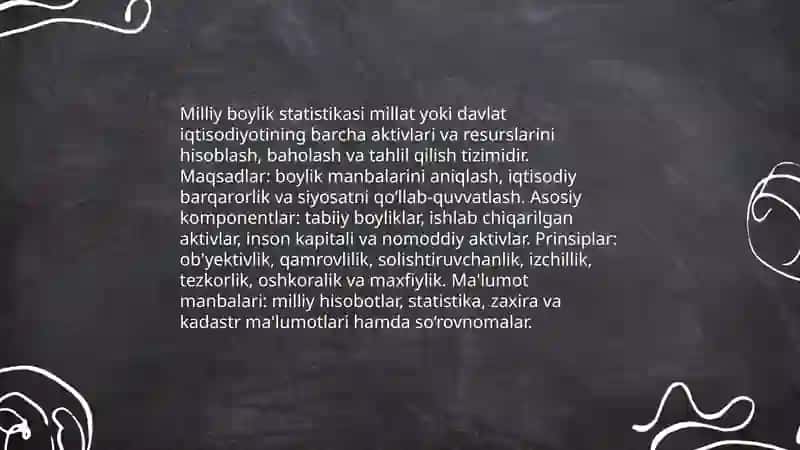 Milliy boylik statistikasi 3