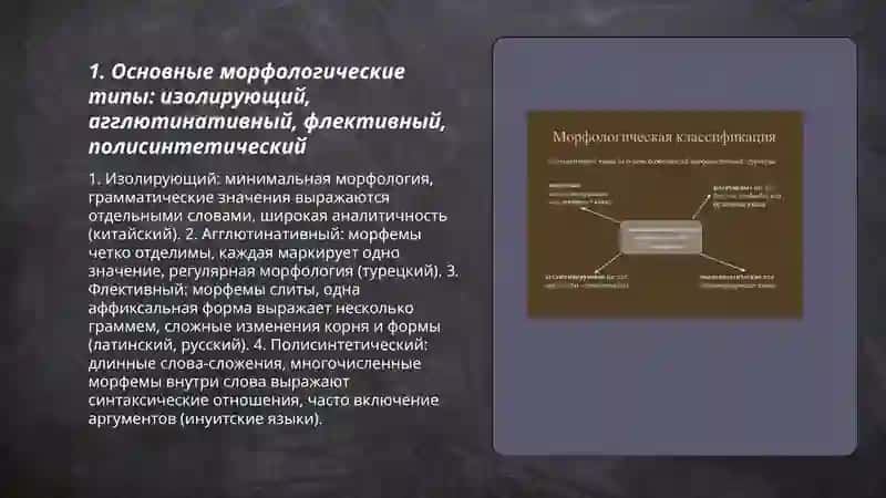Морфологическая классификация языков 3
