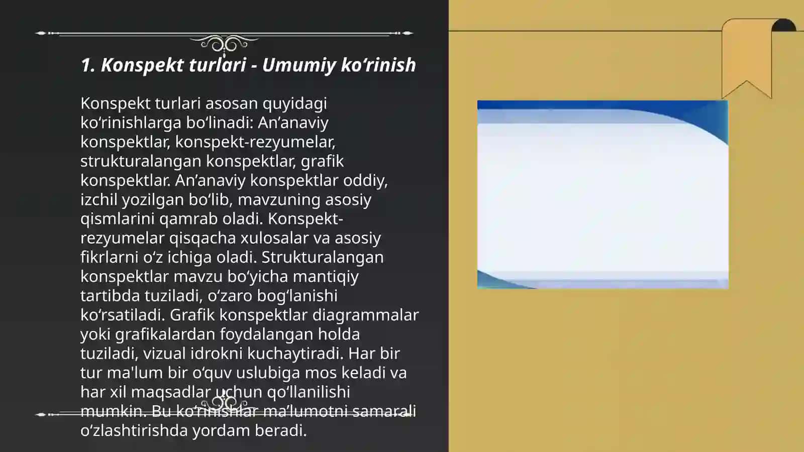 Konspekt turlari 3
