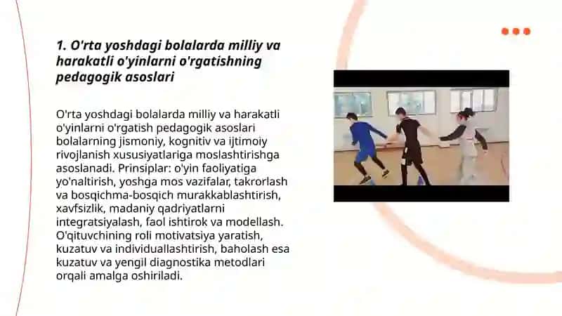 Oʼrta yoshdagi bolalarga beriladigan milliy va harakatli oʼyinlarni oʼrgatish 3