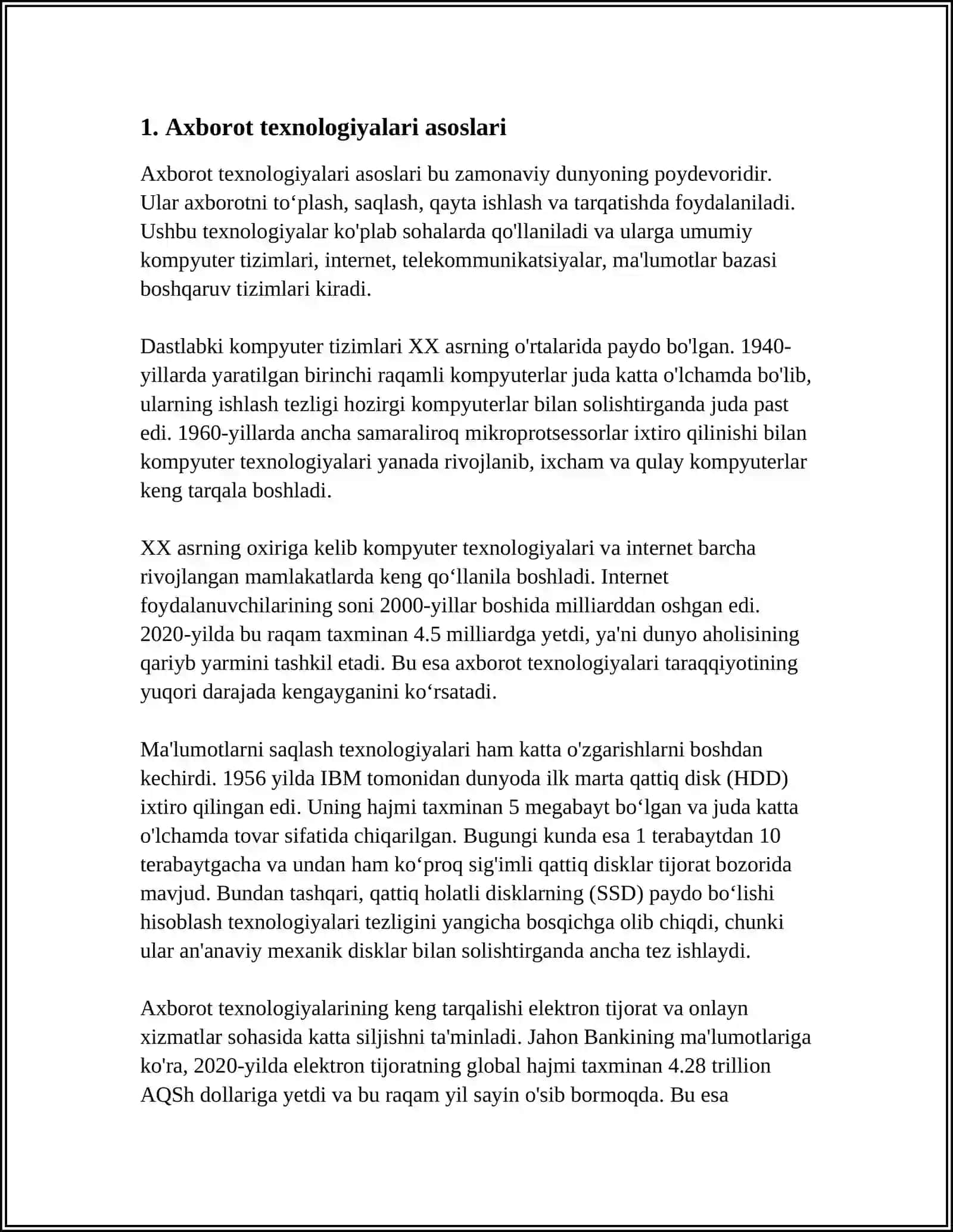 AXBOROT TEXNOLOGIYALARI 3