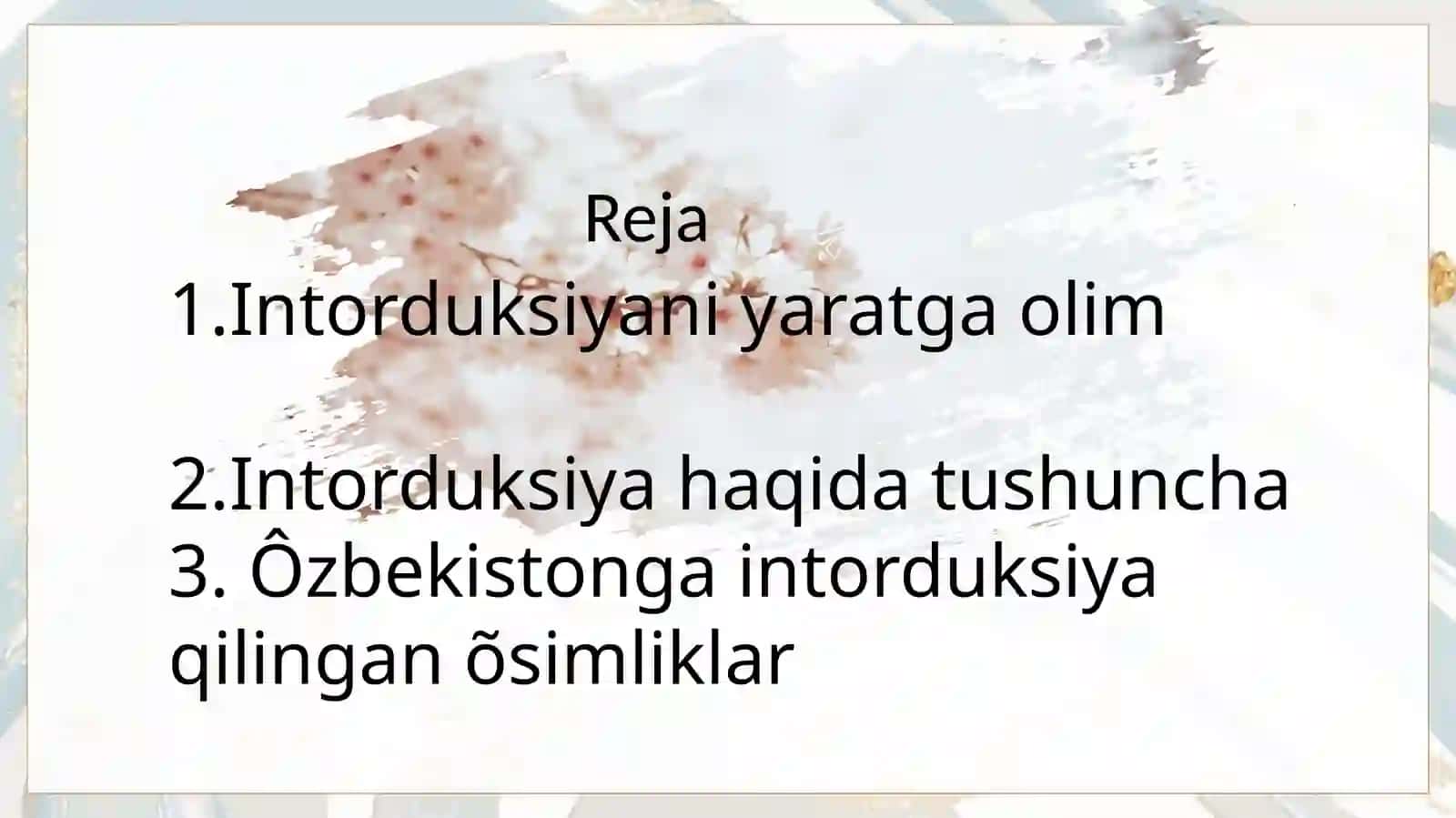 Dorivor o'simliklar introduksiyasi 3