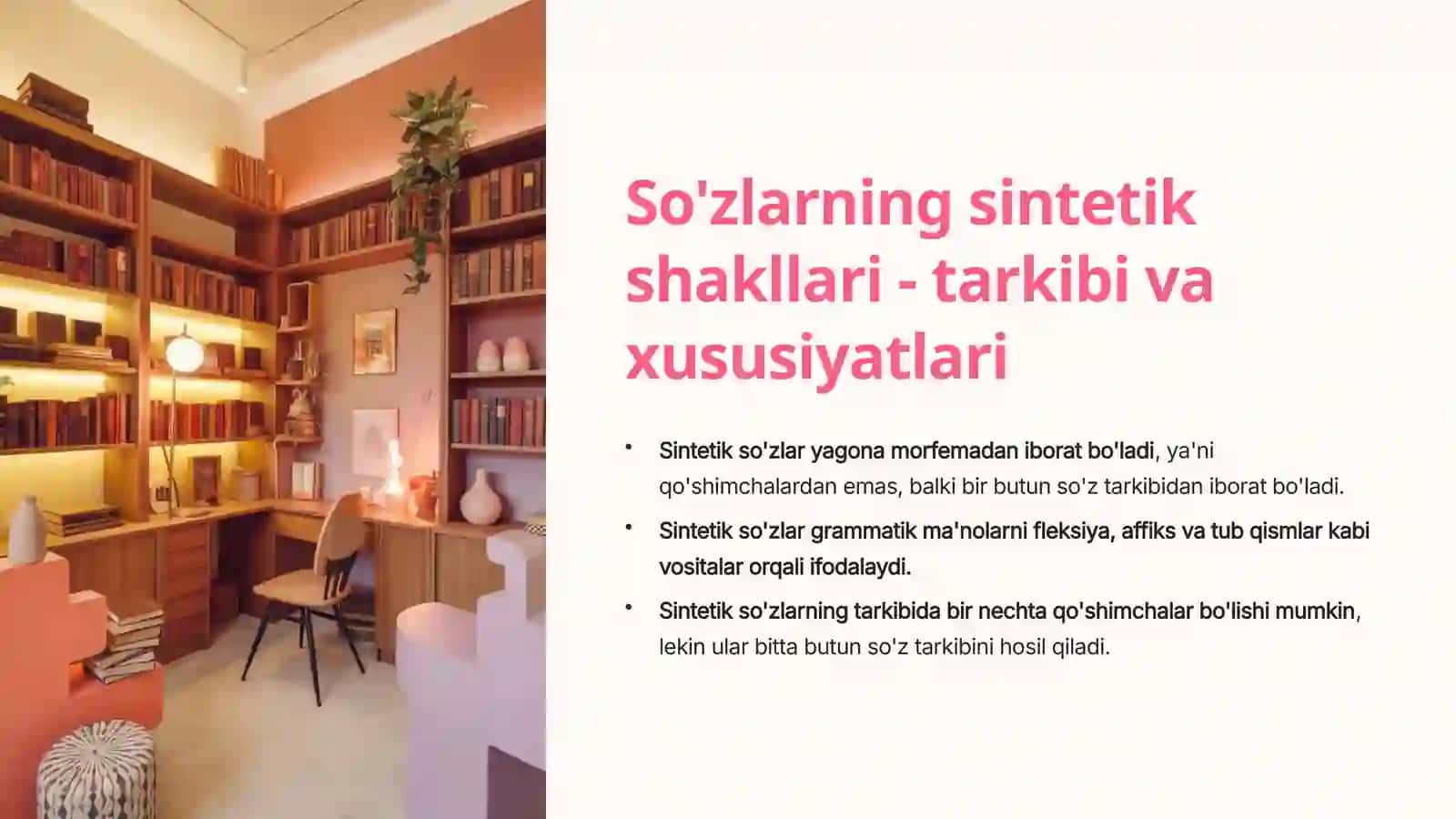 So'zlarning sintetik va analitik shakllari 3