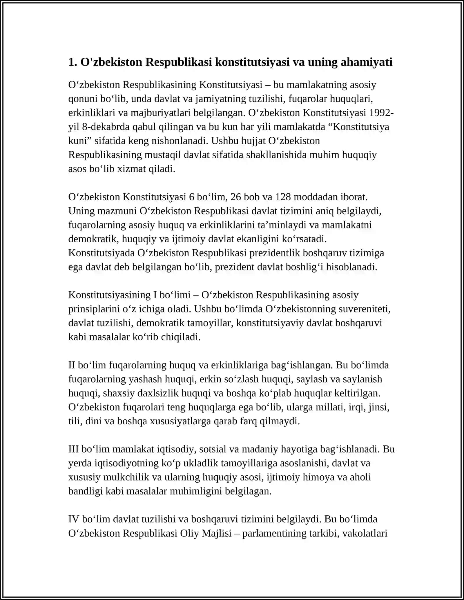 O'zbekiston Respublikasi Konstitutsiyasi 3