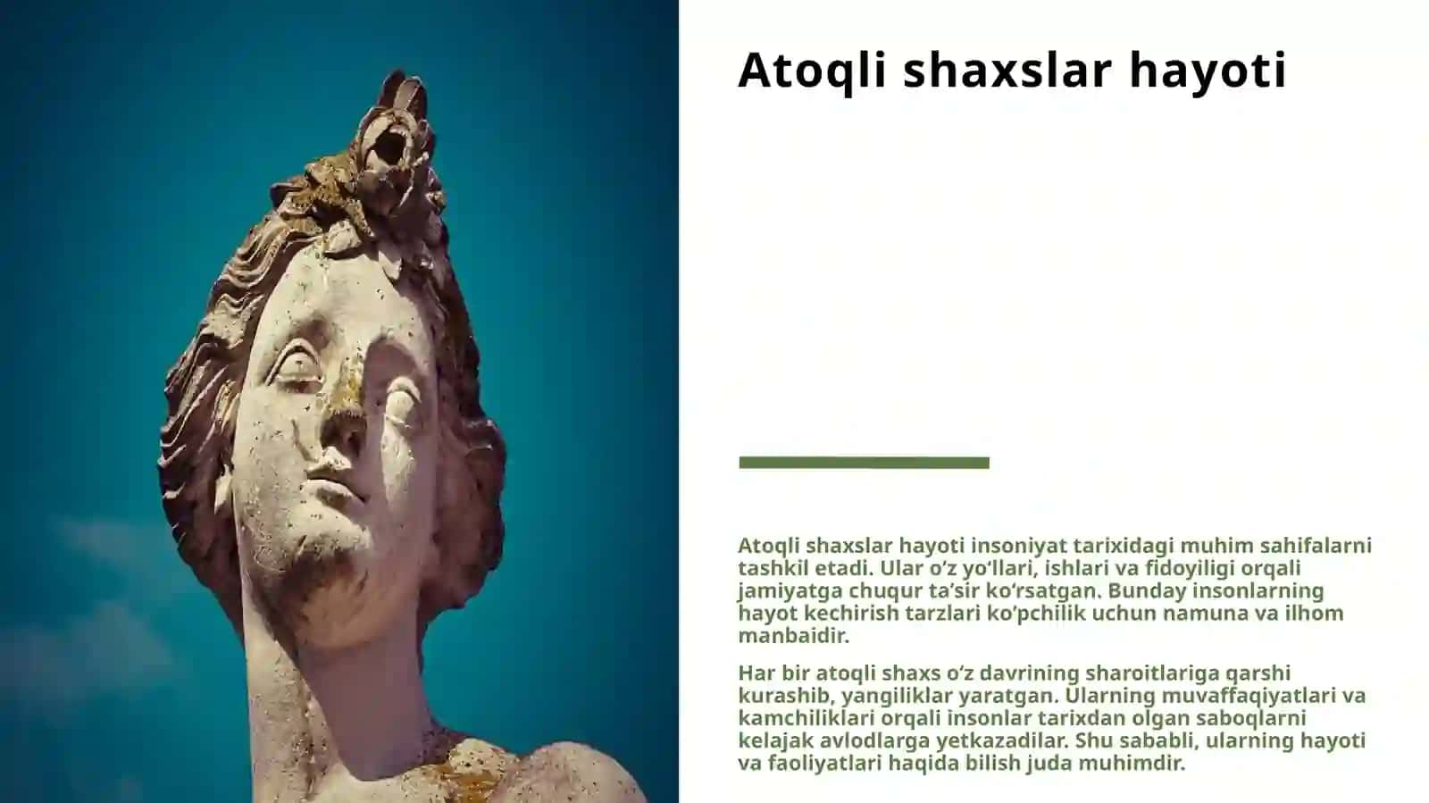 ATOQLI SHAXSLAR HAYOTIDAN 3