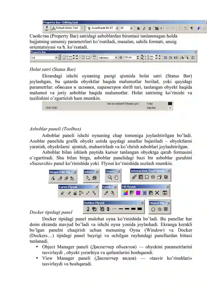 Corel DRAWda ishlash 3