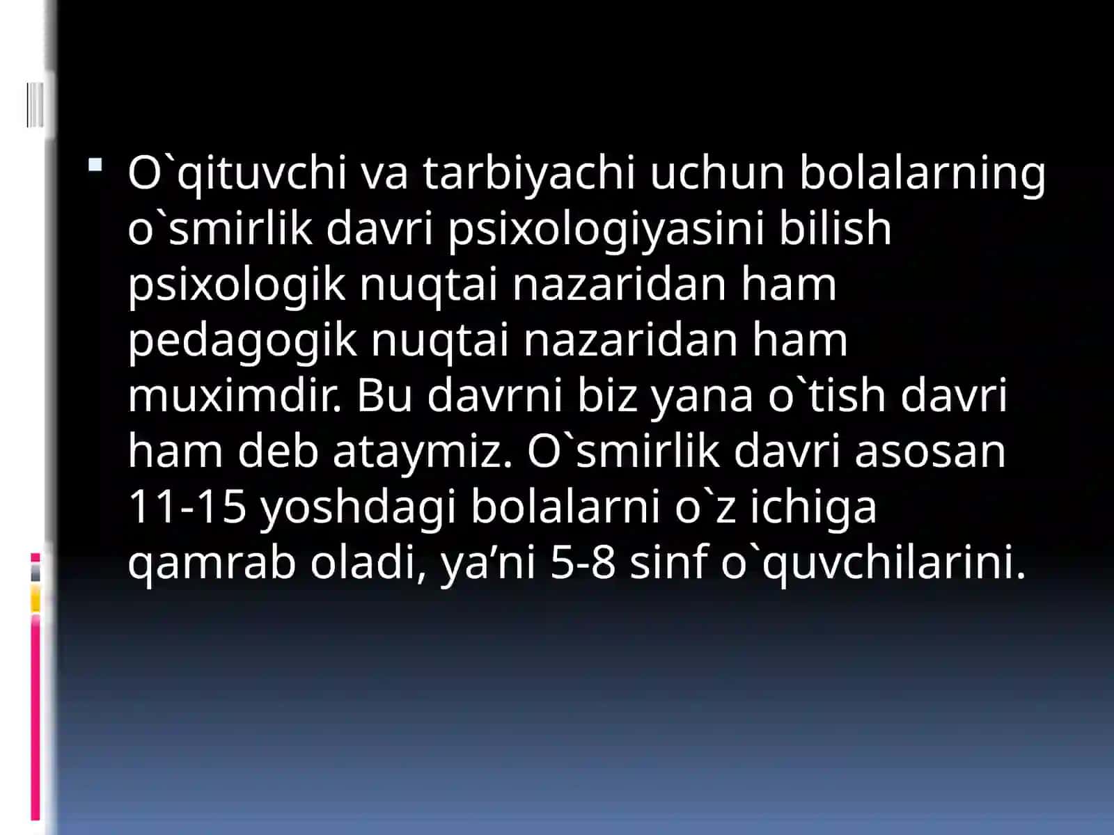 O`smirlik davri psixologiyasi 3