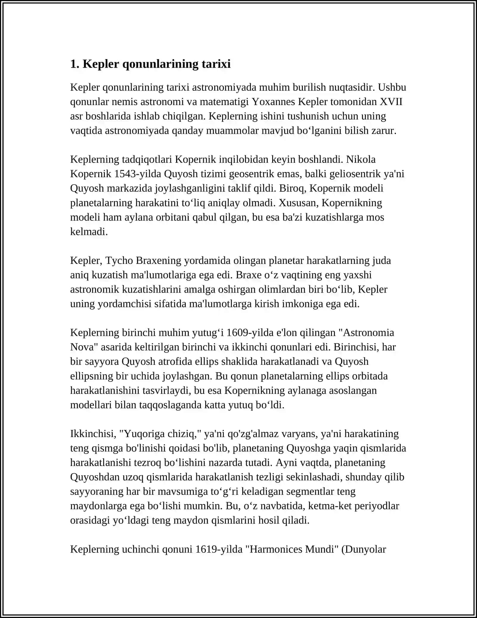 KEPLER QONUNLARI 3