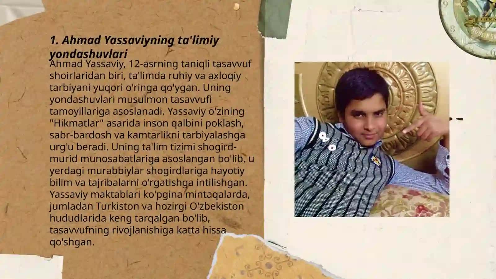 Ahmad Yassaviyning pedagogik gʻoyalari 3