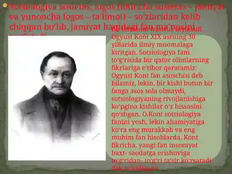 Sotsiologiya fanining rivojlanishi 3