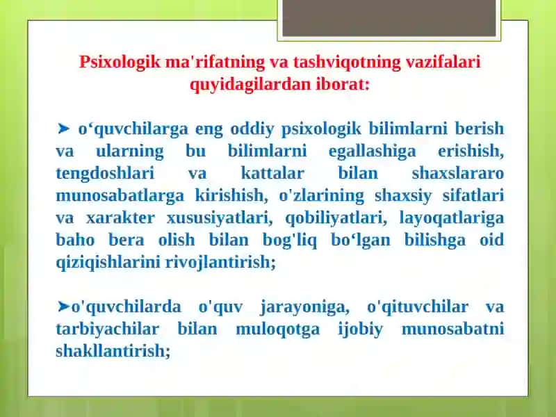 AMALIY PSIXOLOG FAOLIYATINING ASOSIY KO'RINISHLARI 3