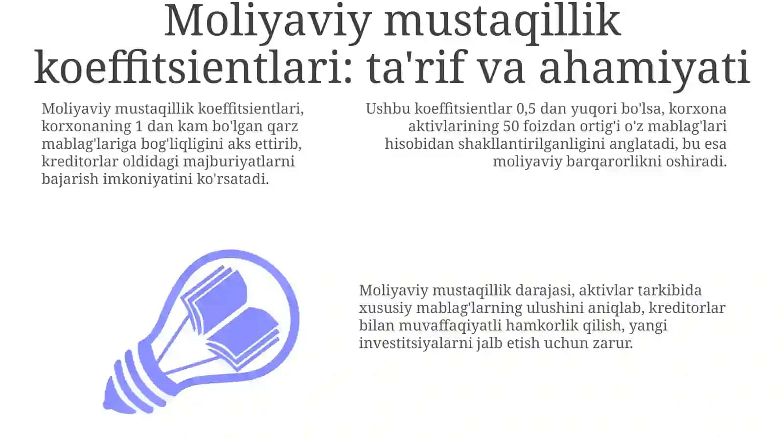 Moliyaviy mustaqillik koeffitsientlarini aniqlash tartibi 3