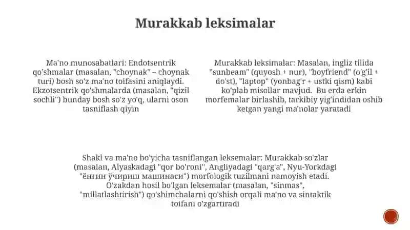 Leksemalarning shakl va maʼno munosabatiga koʻra turlari 3