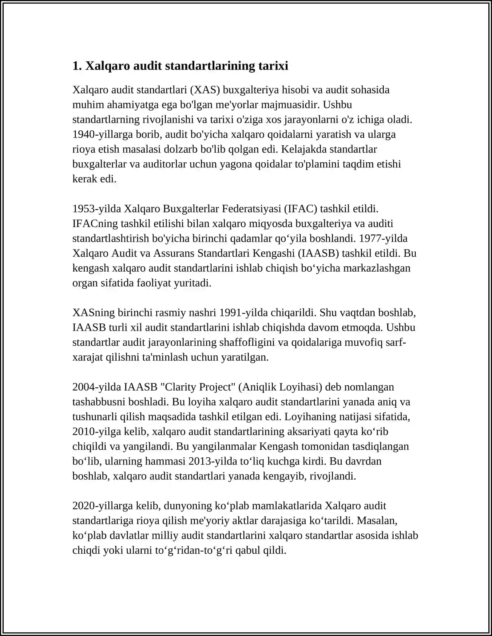 XALQARO AUDIT STANDARTLARI 3