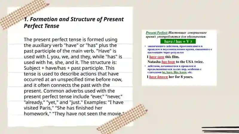 Present perfect 3