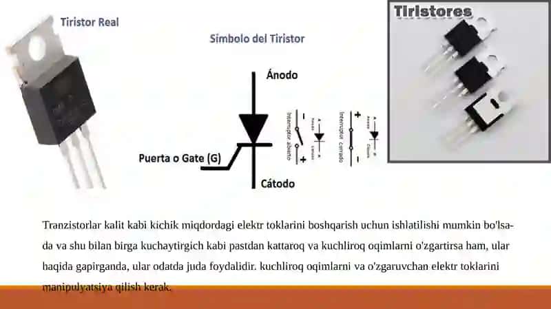 Tiristorlarning sxemalari va qo’llanilishi 3