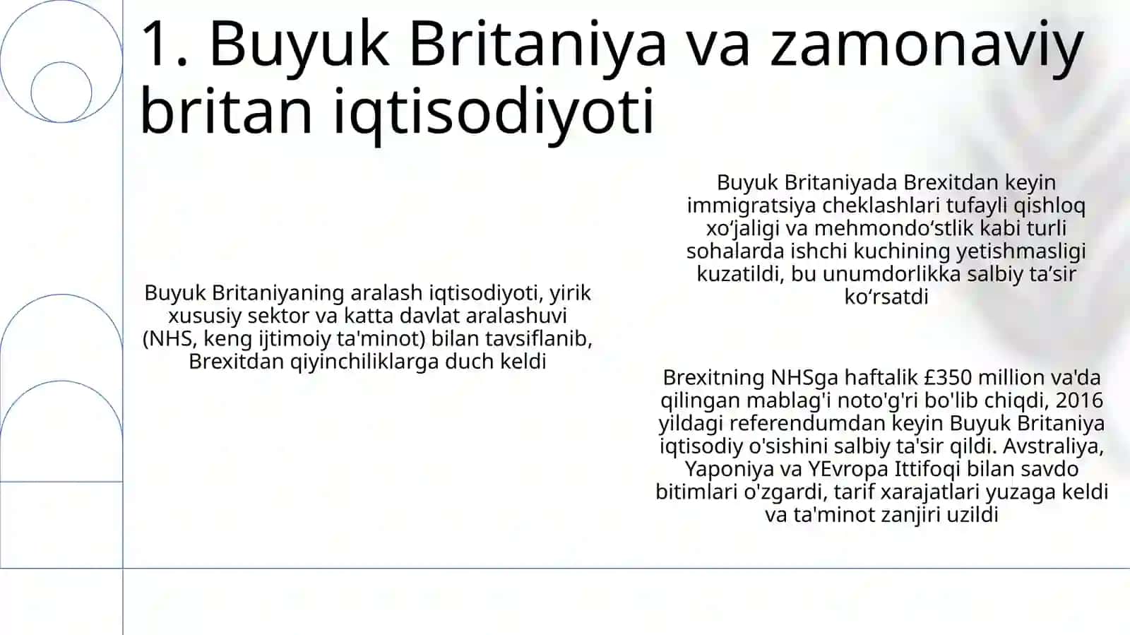 Angliyaning iqtisodiyot tizimlari 3