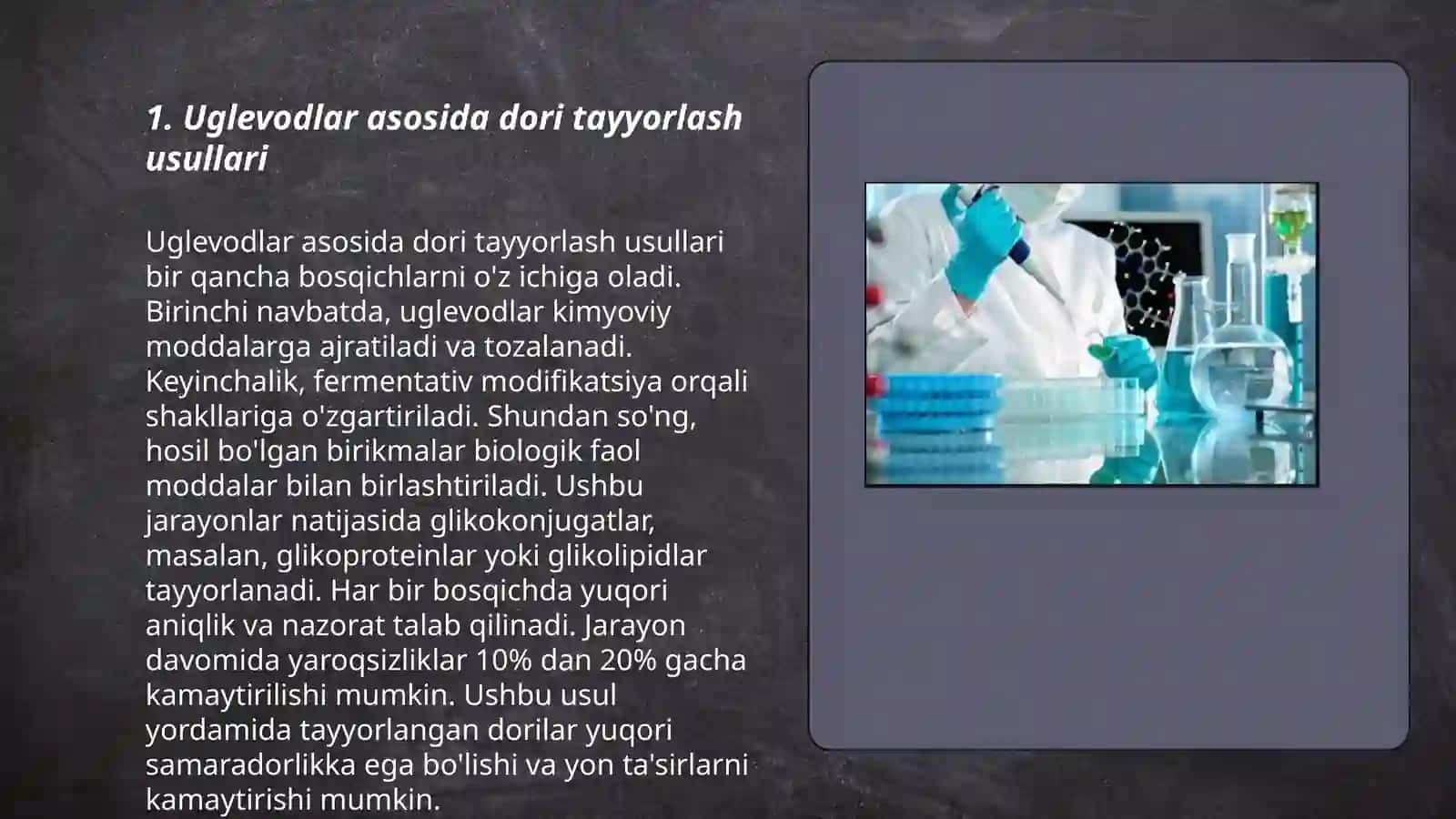 Uglevodlar asosida olinadigan dori preparatlari 3