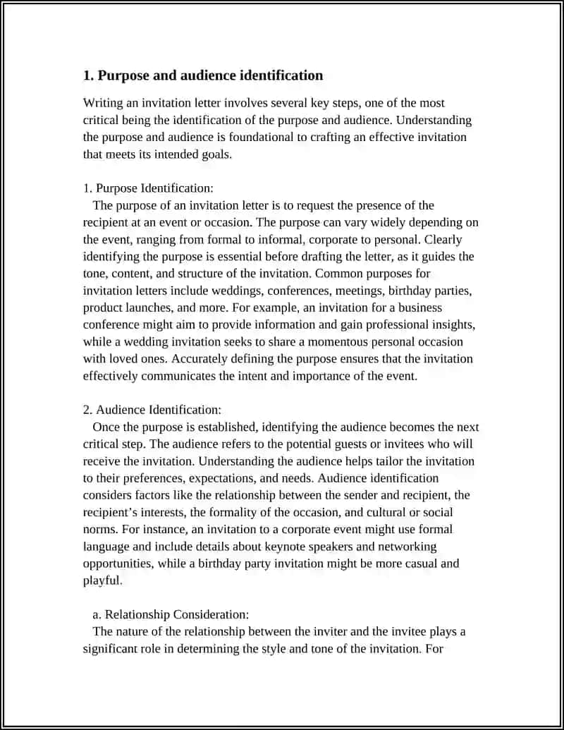 Writing an Invitation Letter 3