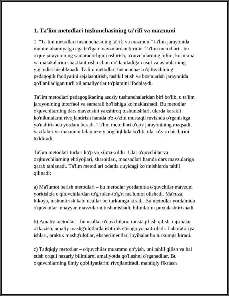 TA'LIM METODLARI TUSHUNCHASI 3