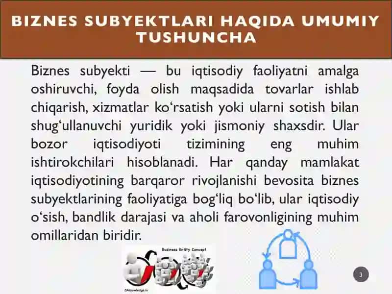 Biznes subyektlari turlari 3