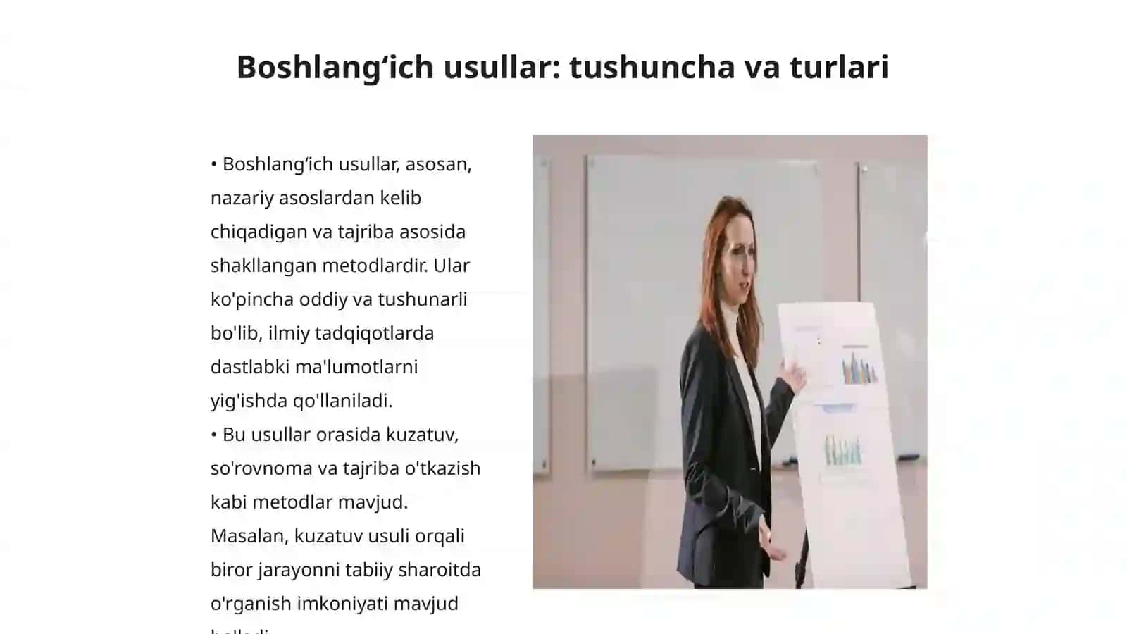 Boshlangʻich va yarim emperik usullar 3