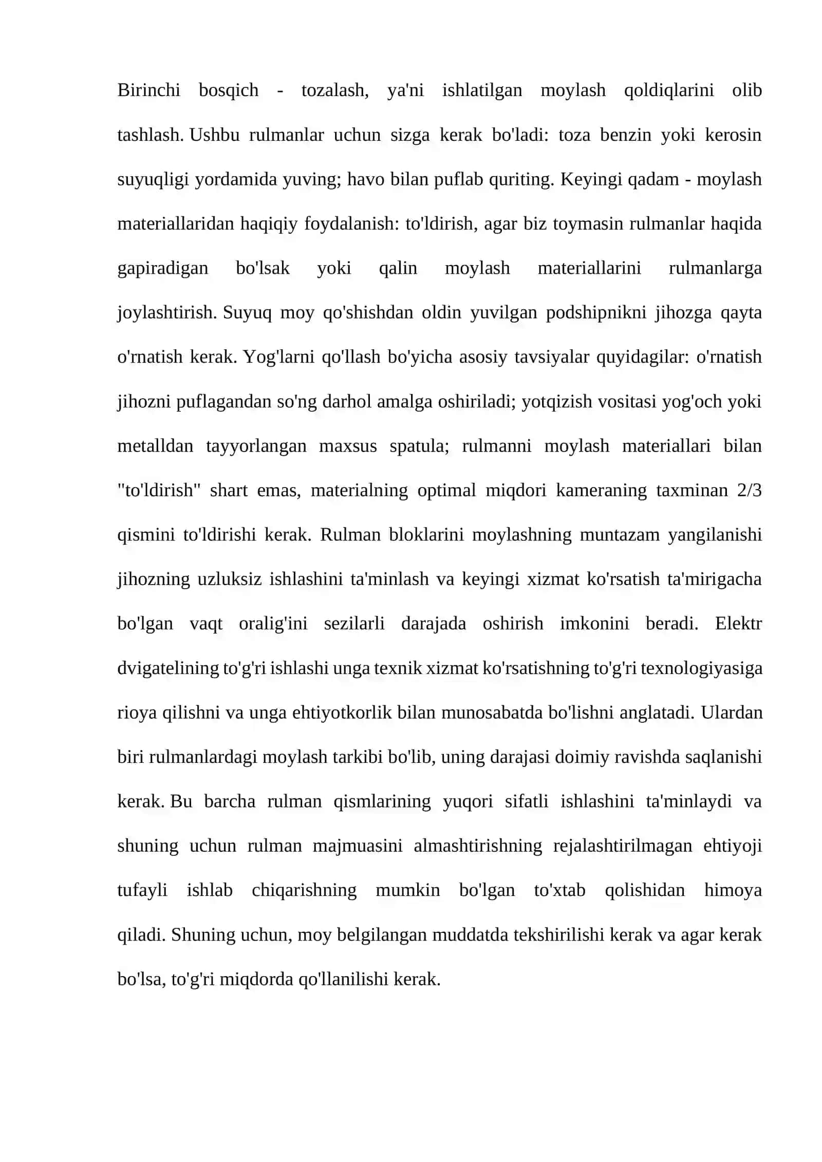 Past quvvatli divigitillarni moylash 3