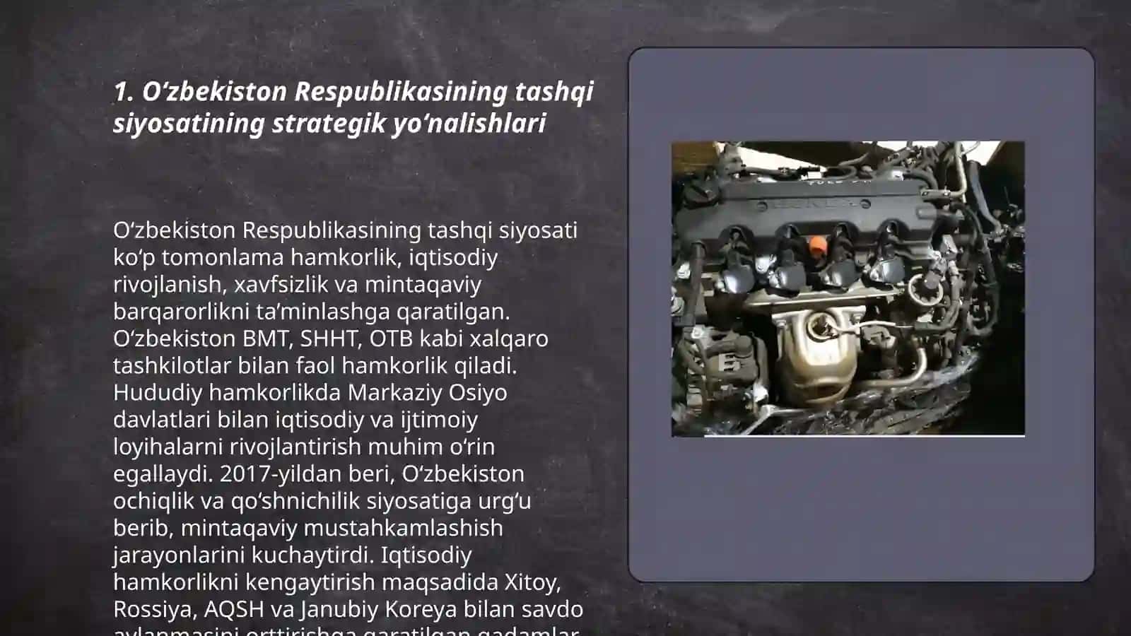 Oʻzbekiston Respublikasini tashqi siyosati 3