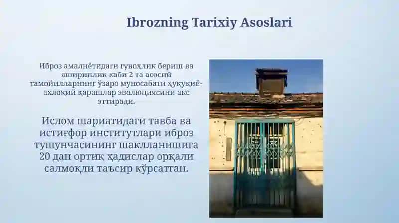 Ibrozning Tarixiy Asoslari 3