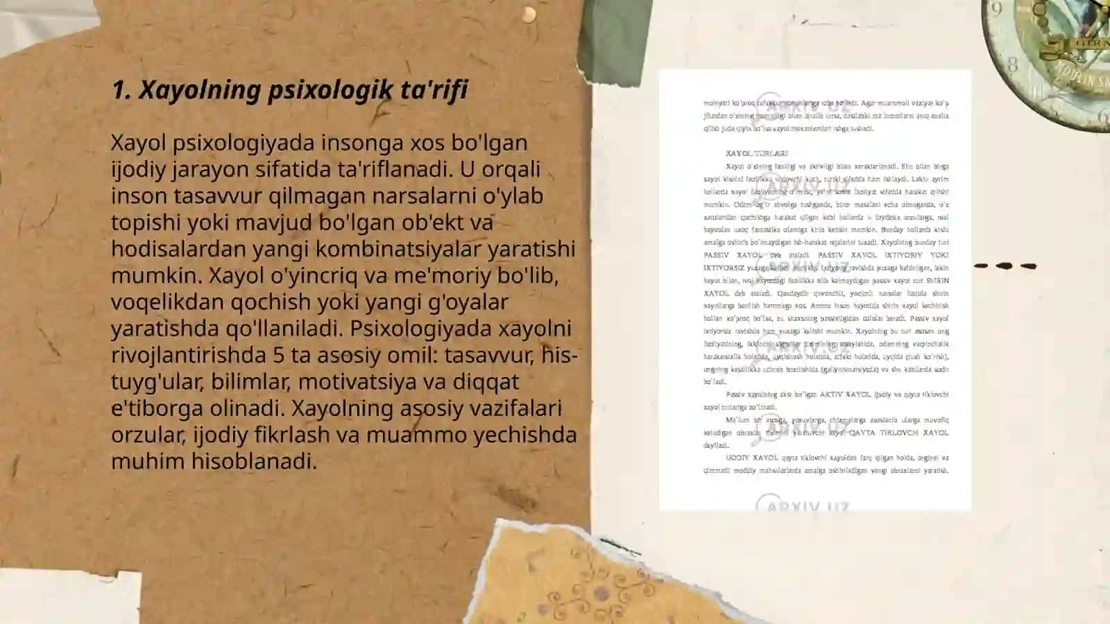 Xayol haqida tushuncha 3