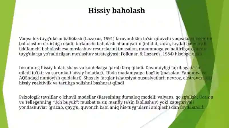 Emotsional holatlarning psixologik tavsifi 3