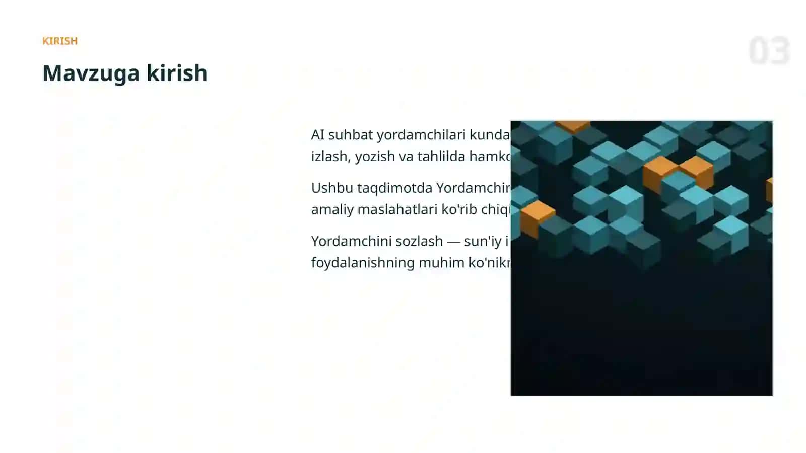 AI SUHBAT YORDAMCHILARI 3