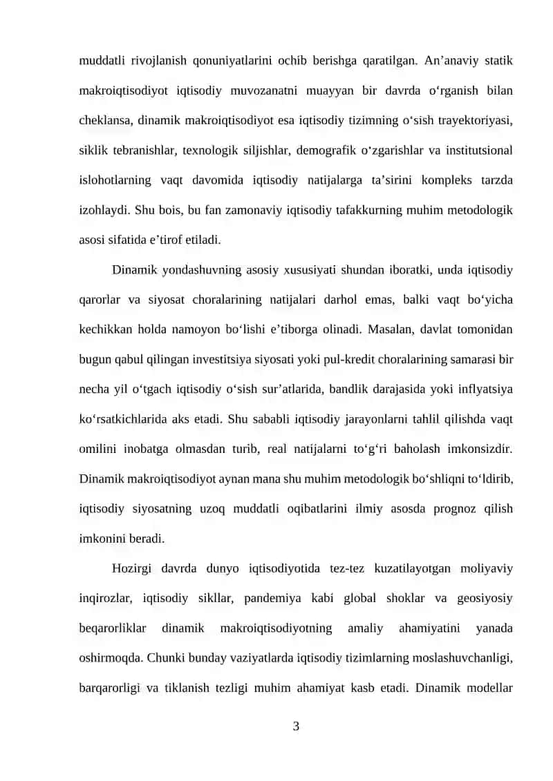 DINAMIK MAKROIQTISODIYOT FANIGA 3