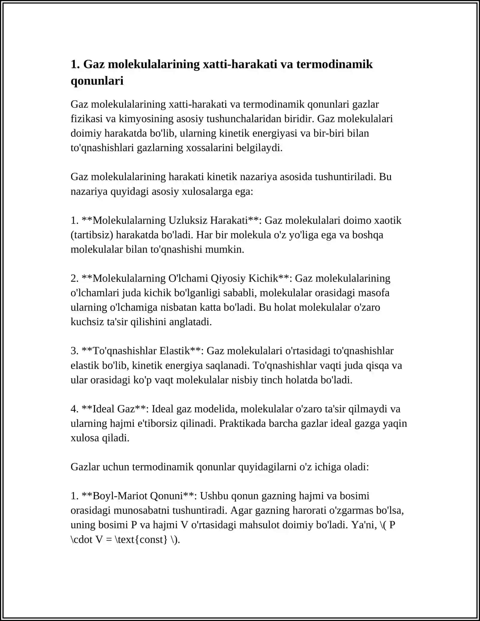 TERMODINAMIKANING QONUNLARI 3
