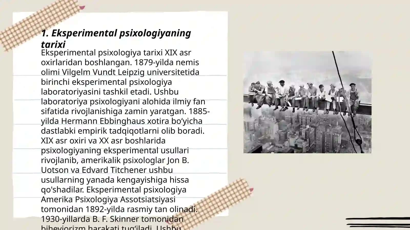 EKSPEREMENTAL PSIXOLOGIYA TUSHUNCHA TARIXI 3