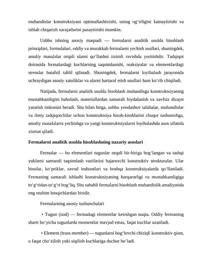 Fermalarni analitik usuida hisoblash 3