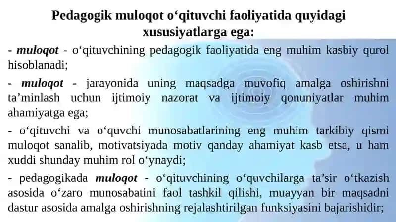 Boshlang‘ich sinf rahbarining tarbiyalanuvchilar bilan muomala va muloqoti 3